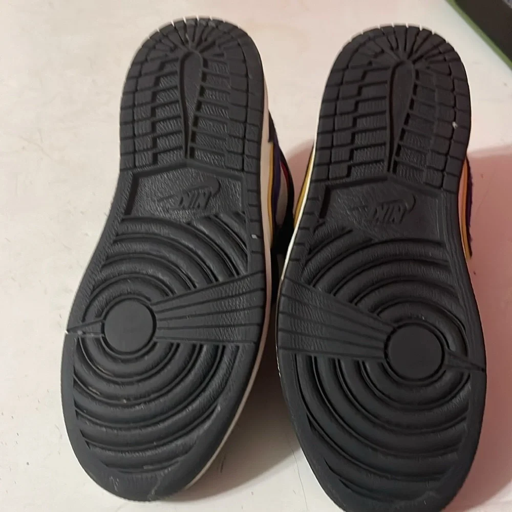 Kids Black and Blue Sneakers